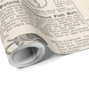 Papier Cadeau Pêche leures Publicité Pêcheur Art