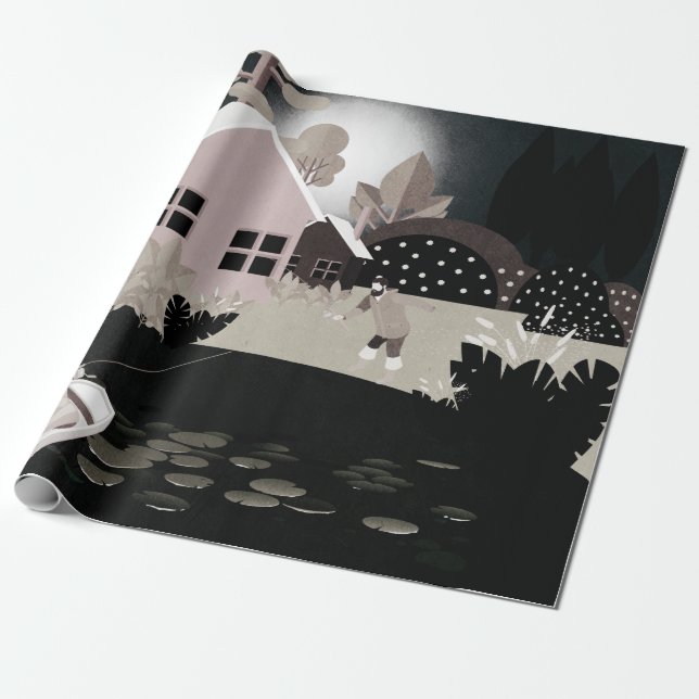 Papier Cadeau Pêcheurs (Déroulé)