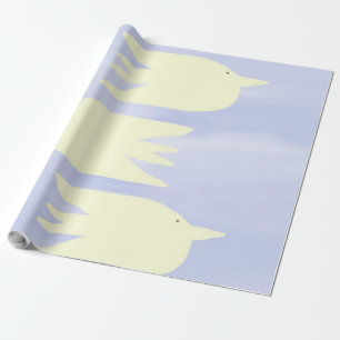 Papier Cadeau peindre des colombes