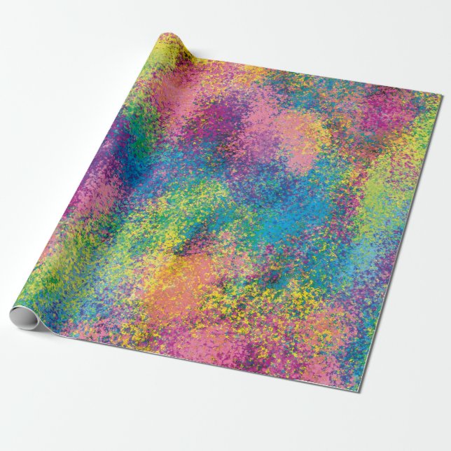 Papier Cadeau Peindre le splash. (Déroulé)