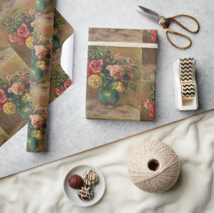 Papier Cadeau Peinture à l'huile florale française vintage de Re