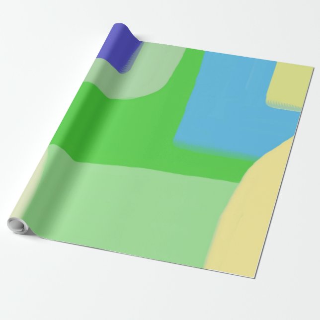 Papier Cadeau peinture abstraite (Déroulé)