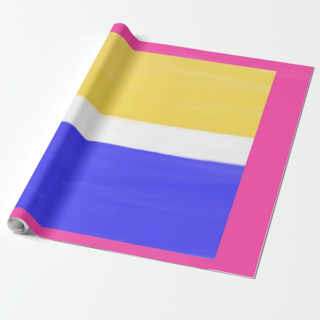 Papier Cadeau peinture abstraite moderne (Déroulé)