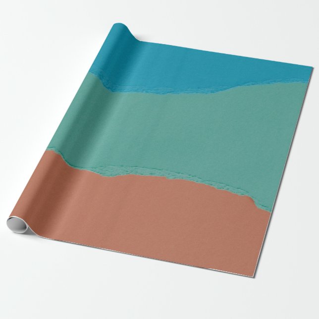Papier Cadeau Peinture abstraite orange et noire (Déroulé)