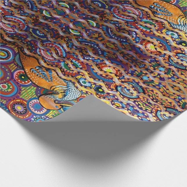 Papier Cadeau peinture de canard (Coin)