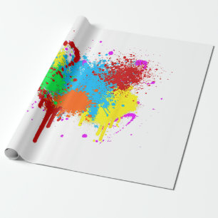 Papier Cadeau Peinture de peinture jolie peinture peinture Art A