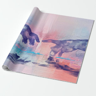 Papier Cadeau Peinture fine, mains surréalistes peintes à la mai