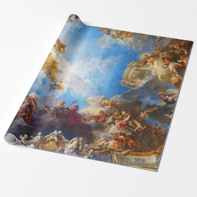 Papier Cadeau Peinture plafond Hercules au Château de Versailles (Déroulé)