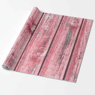 Papier Cadeau Peinture rouge en bois de bureau texture. vieux, d