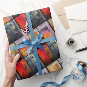 Papier Cadeau Peinture Saisons par Alfred Fox
