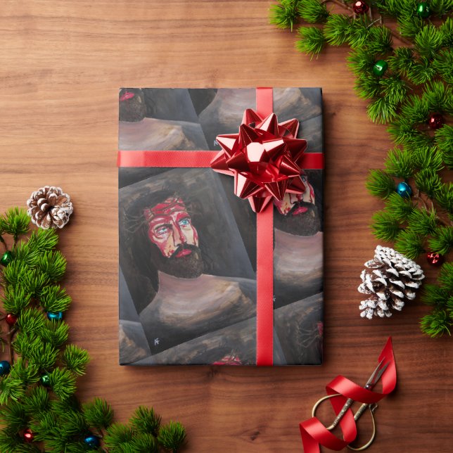 Papier Cadeau Peinture Sang du Christ par Alfred Fox (Cadeau de vacances)