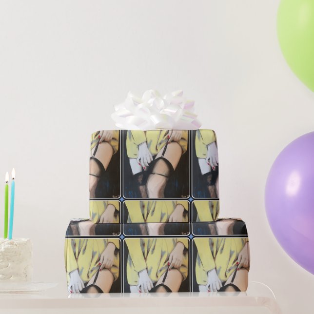 Papier Cadeau Peinture sur une (Cadeaux de fête)