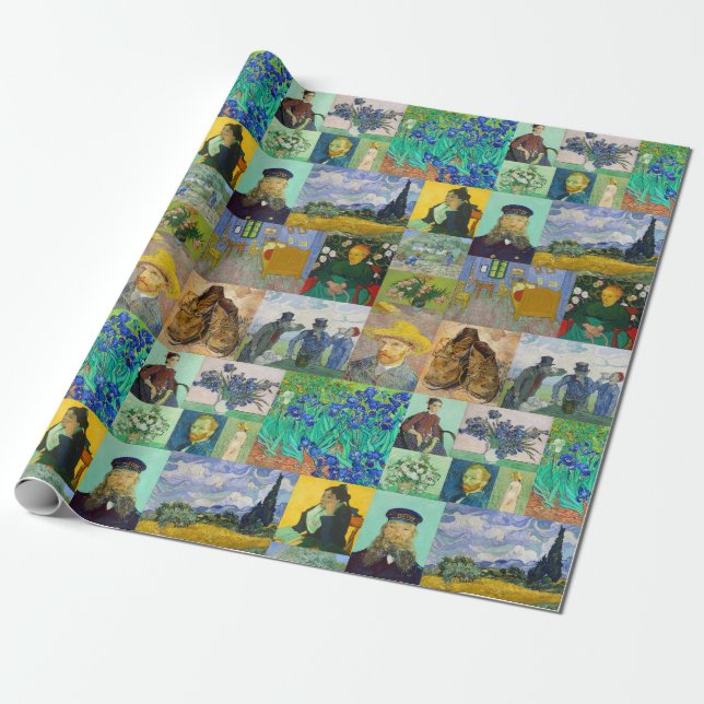Papier Cadeau Peintures de Vincent van Gogh (Déroulé)