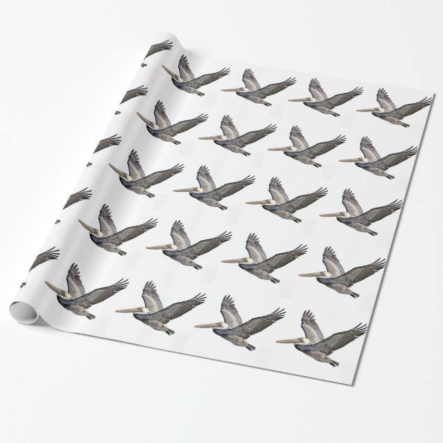 Papier cadeau Pélican (Déroulé)