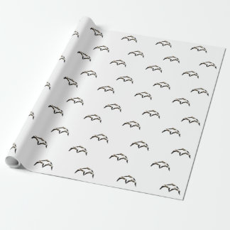 Papier Cadeau Pélican volant 2