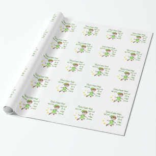 PAPIER CADEAU PENSEZ AUX CHOSES HEUREUSES