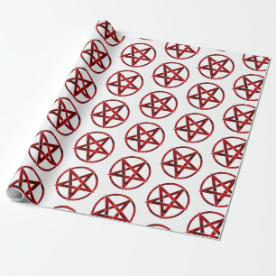 Papier Cadeau Pentagram Red Devil