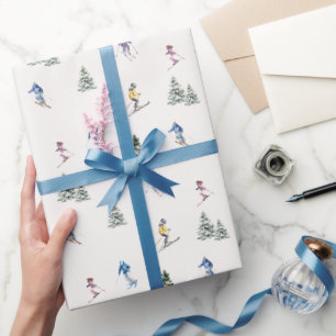 Papier Cadeau PENTES D'HIVER Vacances