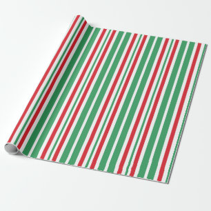 Papier Cadeau Pepperment Green Christmas Candy Papier d'envelopp