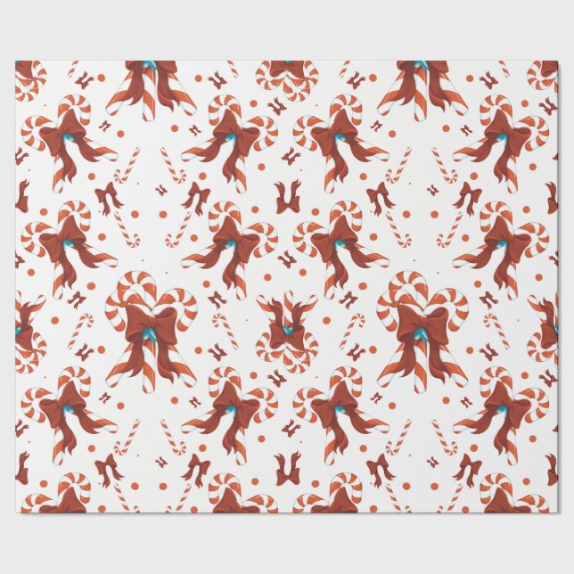 Papier Cadeau Peppermint Charm Wrapping Paper (Couture)