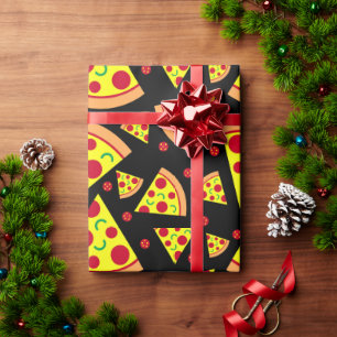 Papier Cadeau Pepperoni Pizza Patmotif Pizza Anniversaire