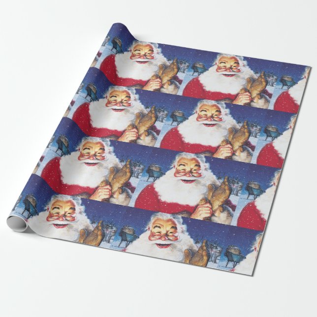 Papier Cadeau père Noël (Déroulé)