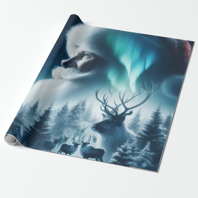 Papier cadeau Père Noël  (Déroulé)