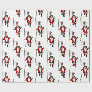 Papier Cadeau Père Noël Avec Encens De L'Illinois