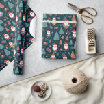 Papier Cadeau Père Noël Christmas Tree présente GIft Motif<br><div class="desc">Faites ressortir vos cadeaux de vacances avec ce papier d'emballage festif avec un charmant motif du Père Noël, des arbres de Noël décorés et des cadeaux joliment emballés. Parfait pour créer cette expérience magique du matin de Noël ! ✨ CARACTÉRISTIQUES : ・ Finition brillante de haute qualité ・ Durable et...</div>