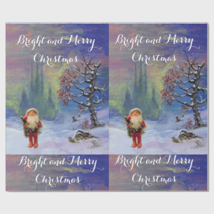 PAPIER CADEAU PÈRE NOËL DES GNOMS