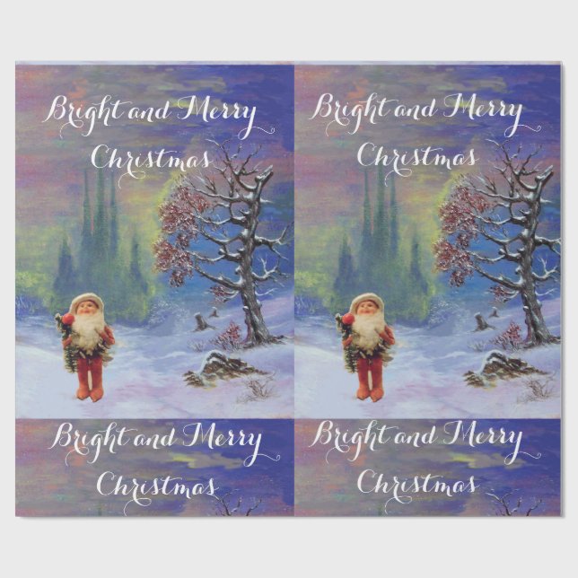 PAPIER CADEAU PÈRE NOËL DES GNOMS (Plat)