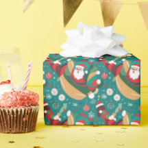 Père Noël en motif de Noël