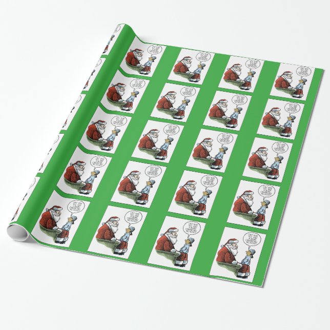 Papier Cadeau Père Noël l'an dernier (Déroulé)