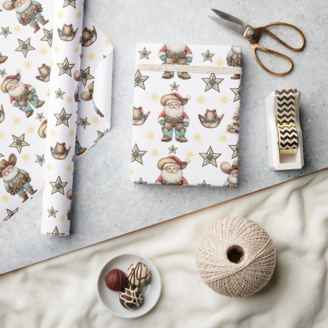 Papier Cadeau Père Noël occidental  (Artisanat)