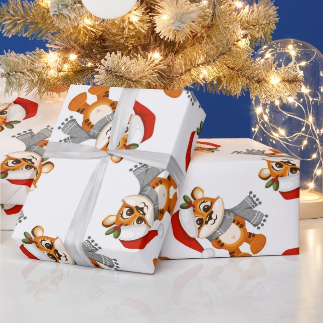 Papier Cadeau Père Noël Raton Noël (Vacances)