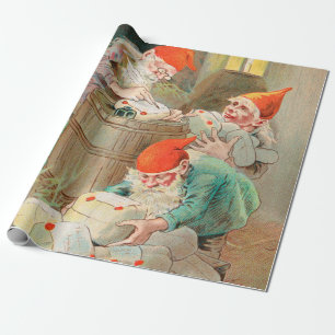 Papier Cadeau Père Noël suédoise de Noël (par Jenny Nyström)