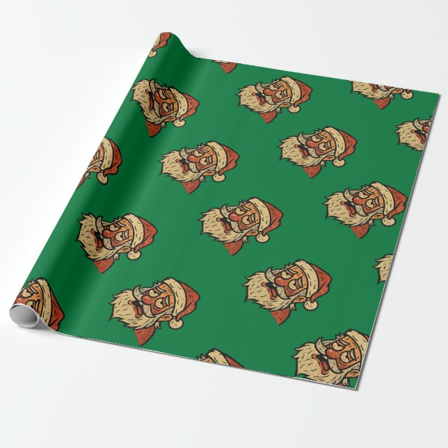 Papier Cadeau Père Noël Usé Noël (Déroulé)