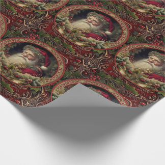 Papier Cadeau Père Noël victorien