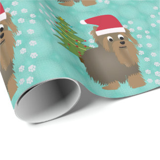 Papier Cadeau père Noël Yorky