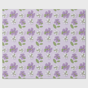 Papier Cadeau Périwinkles Lavender