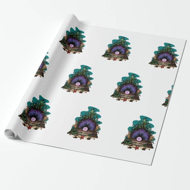 Papier Cadeau Perle De La Mer (Déroulé)