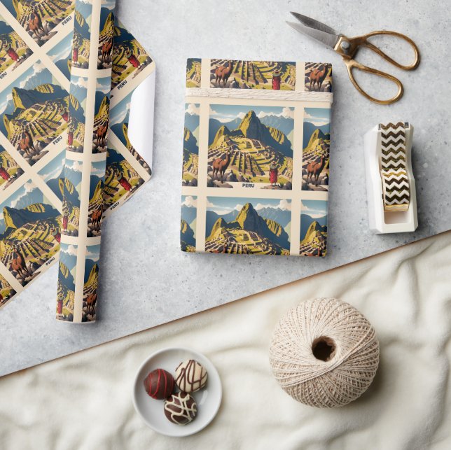 Papier Cadeau Pérou Machu Picchu (Artisanat)