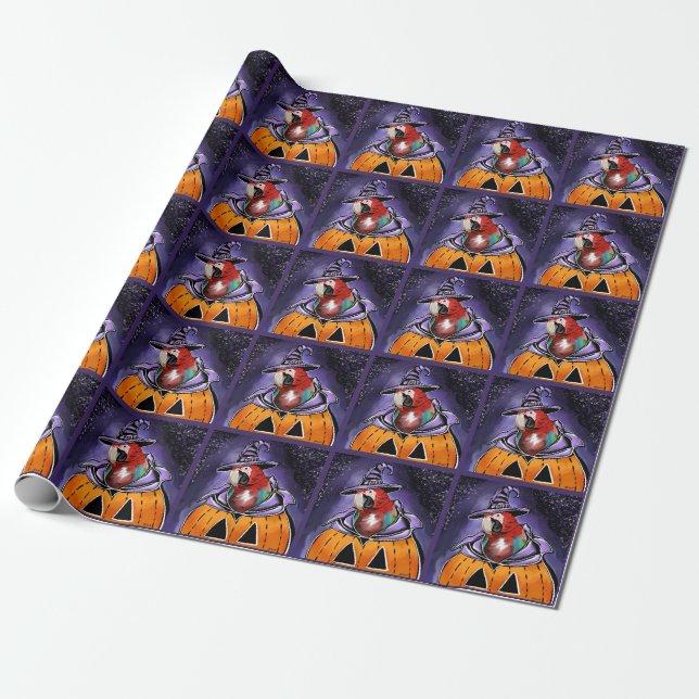 Papier Cadeau Perroquet (Déroulé)