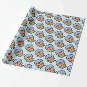 Papier Cadeau Perruche princesse