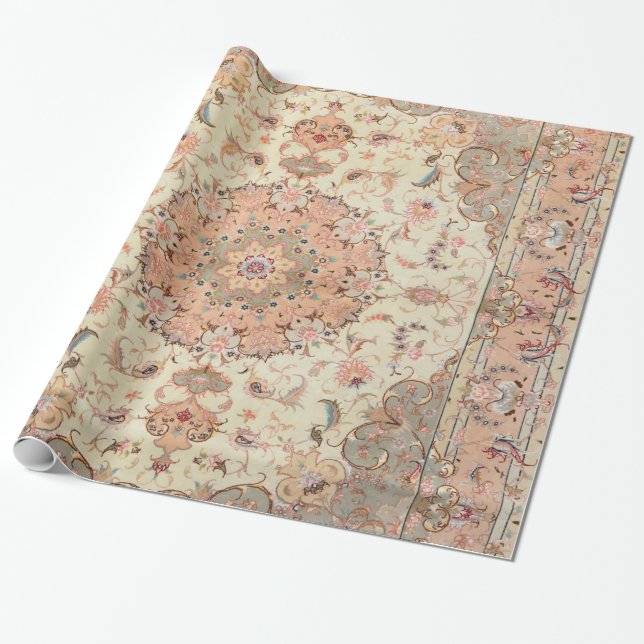 Papier Cadeau Persia Tabriz Blush Peachy  (Déroulé)