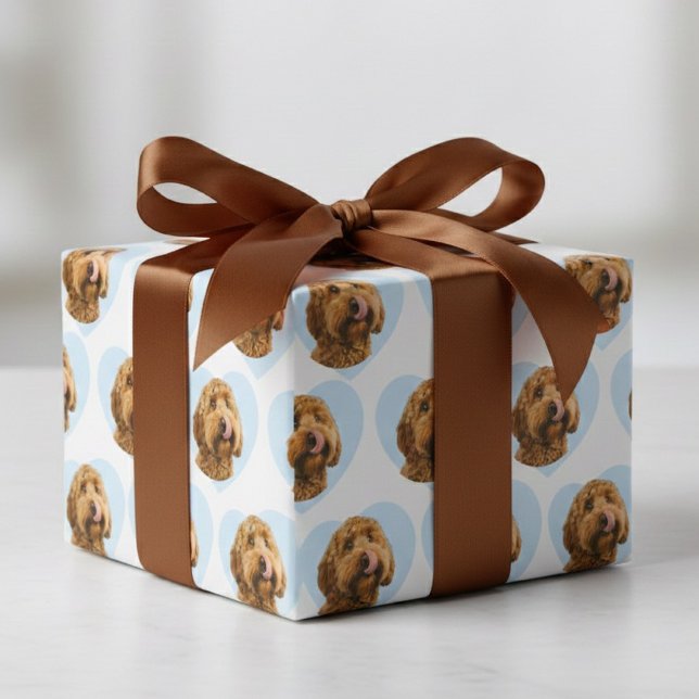 Papier Cadeau Personalized Dog Photo Custom Pet (Créateur téléchargé)