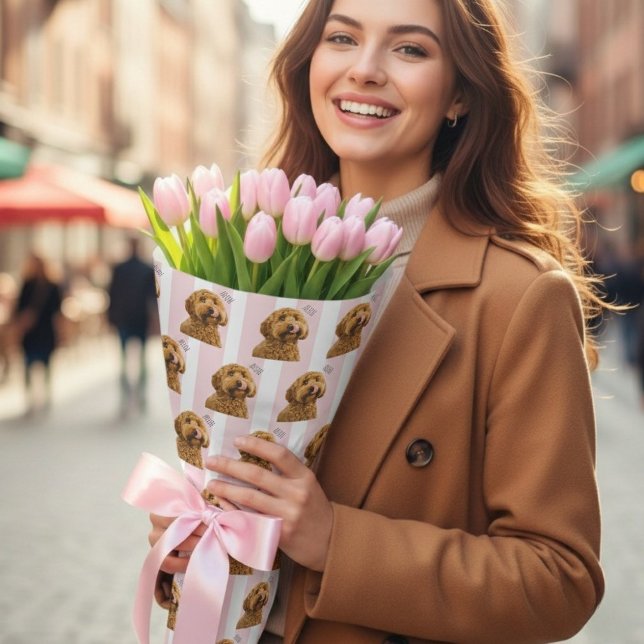 Papier Cadeau Personalized Dog Photo Custom Pet (Créateur téléchargé)