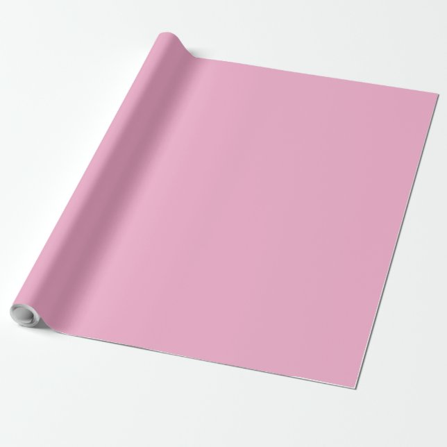 Papier Cadeau Personalized Your Own Stylish Modern Elegant Pink (Déroulé)