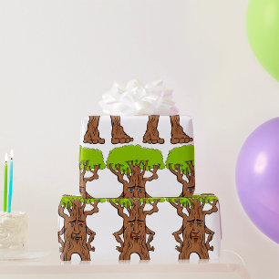 Papier Cadeau Personnage d'arbre ambulant Créature d'arbre de fa
