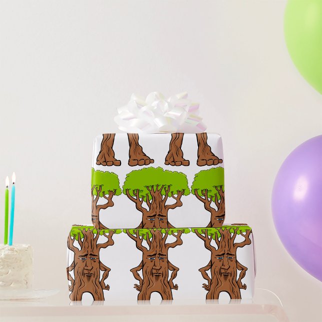 Papier Cadeau Personnage d'arbre ambulant Créature d'arbre de fa (Créateur téléchargé)